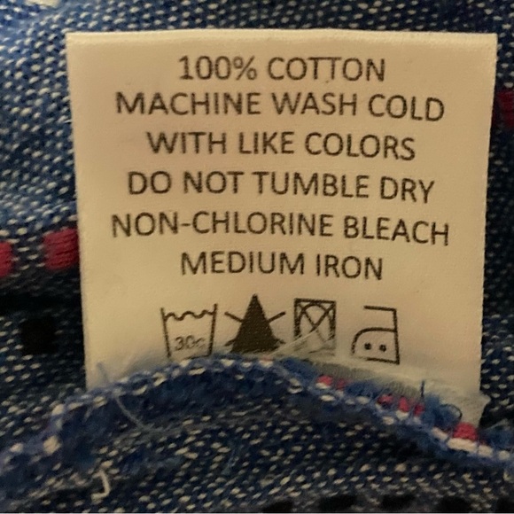 Mud Pie 100% Cotton Red, White, and Blue Blouse with Ruffled Sleeves - Picture 6 of 11